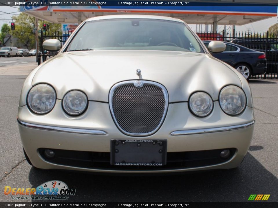 2006 Jaguar S-Type 3.0 Winter Gold Metallic / Champagne Photo #2
