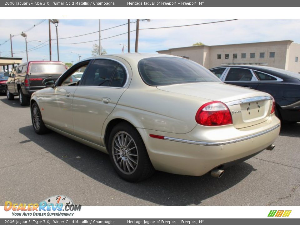 2006 Jaguar S-Type 3.0 Winter Gold Metallic / Champagne Photo #4