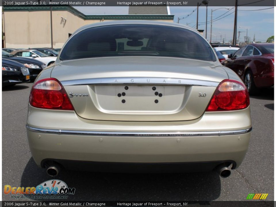 2006 Jaguar S-Type 3.0 Winter Gold Metallic / Champagne Photo #5