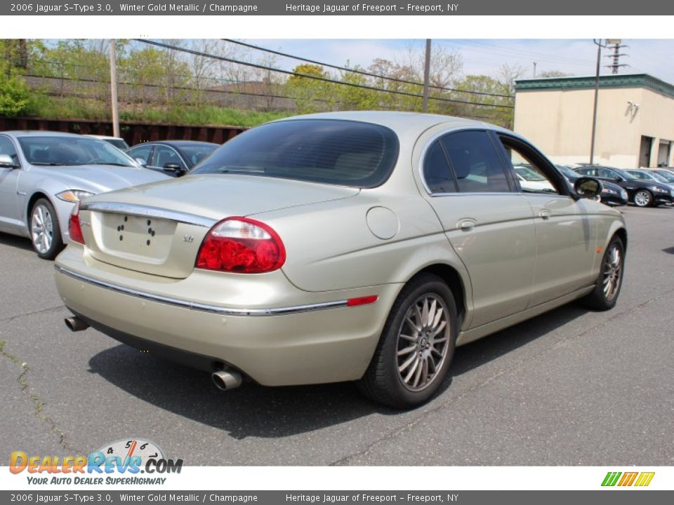 2006 Jaguar S-Type 3.0 Winter Gold Metallic / Champagne Photo #6