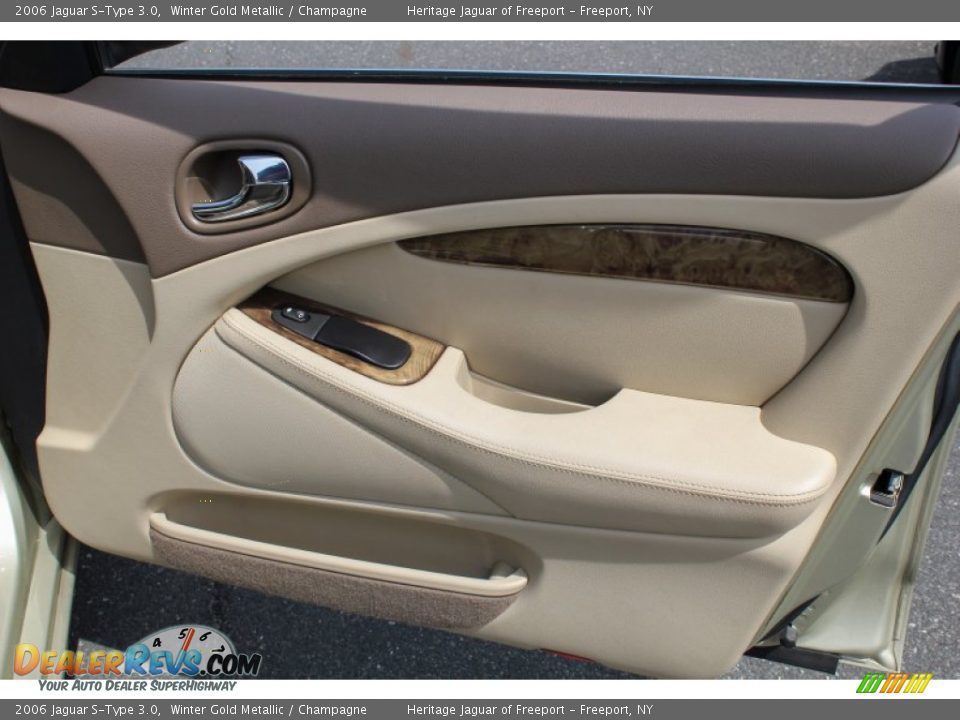 2006 Jaguar S-Type 3.0 Winter Gold Metallic / Champagne Photo #8