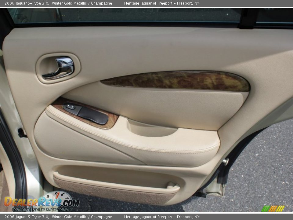 2006 Jaguar S-Type 3.0 Winter Gold Metallic / Champagne Photo #11