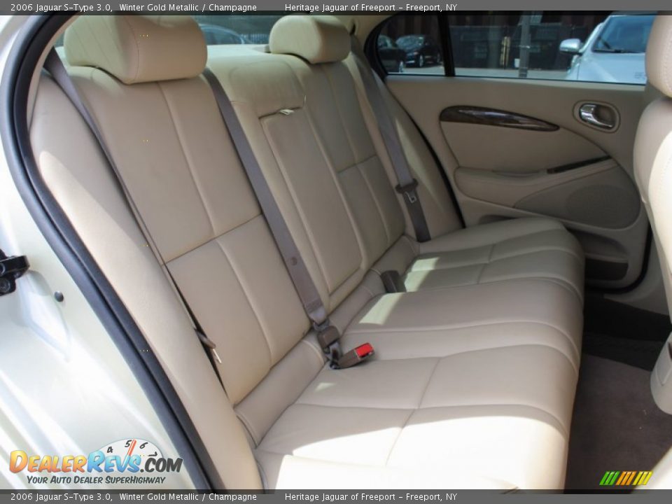 2006 Jaguar S-Type 3.0 Winter Gold Metallic / Champagne Photo #12