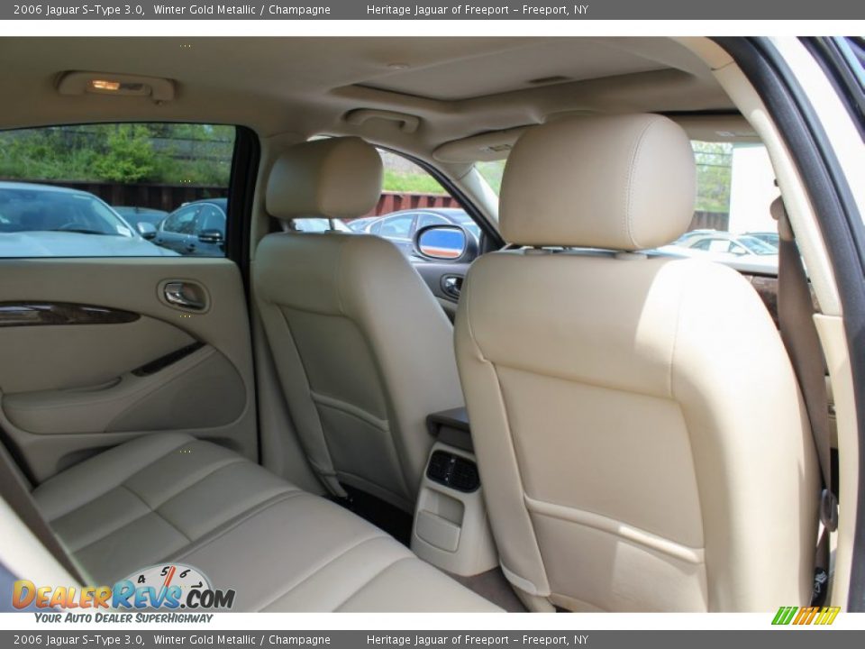 2006 Jaguar S-Type 3.0 Winter Gold Metallic / Champagne Photo #13
