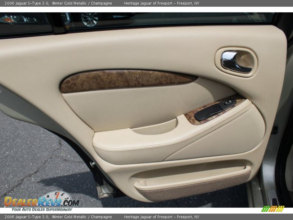 2006 Jaguar S-Type 3.0 Winter Gold Metallic / Champagne Photo #14