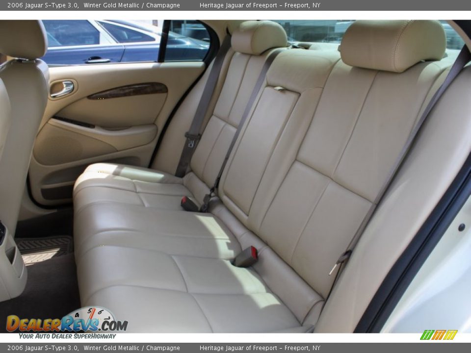2006 Jaguar S-Type 3.0 Winter Gold Metallic / Champagne Photo #15