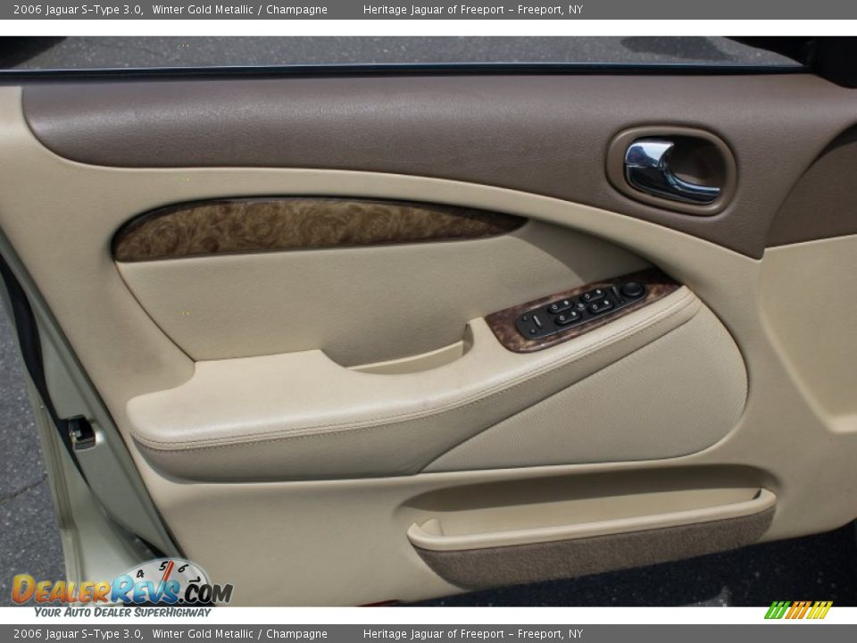 2006 Jaguar S-Type 3.0 Winter Gold Metallic / Champagne Photo #17