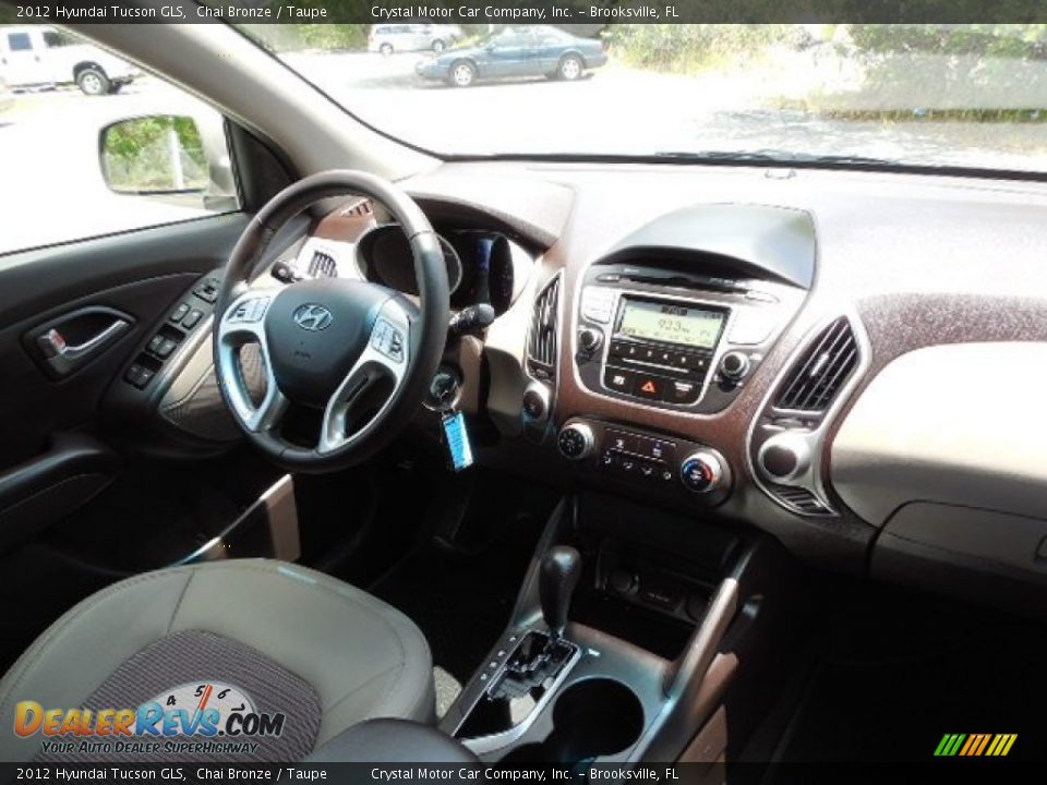 2012 Hyundai Tucson GLS Chai Bronze / Taupe Photo #12