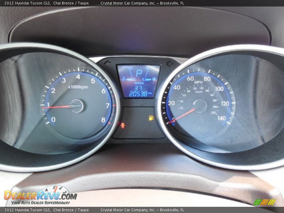 2012 Hyundai Tucson GLS Chai Bronze / Taupe Photo #19