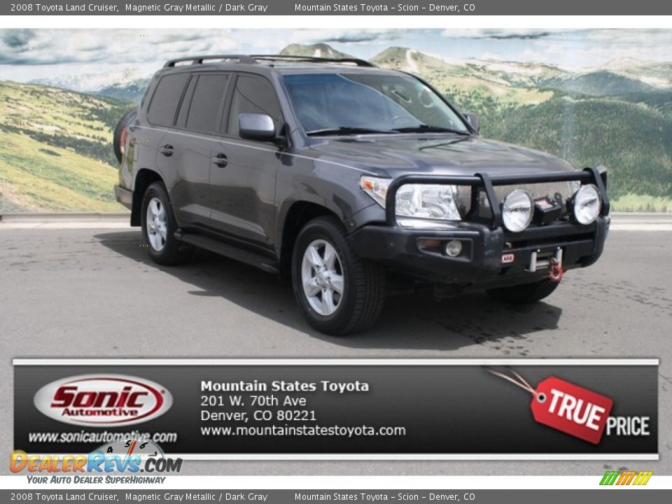 2008 Toyota Land Cruiser Magnetic Gray Metallic / Dark Gray Photo #1