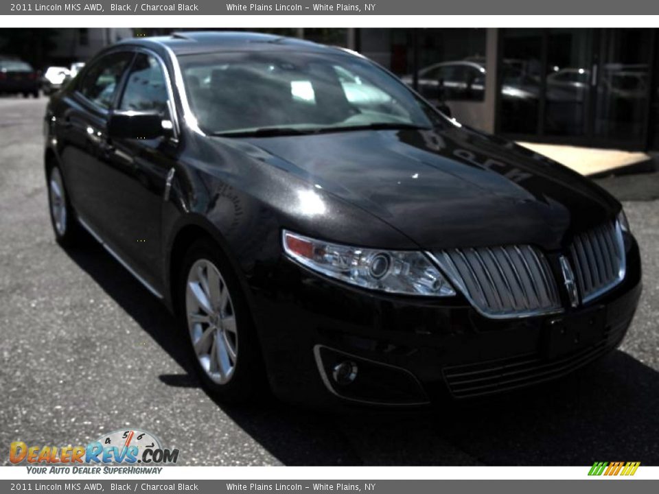 2011 Lincoln MKS AWD Black / Charcoal Black Photo #3