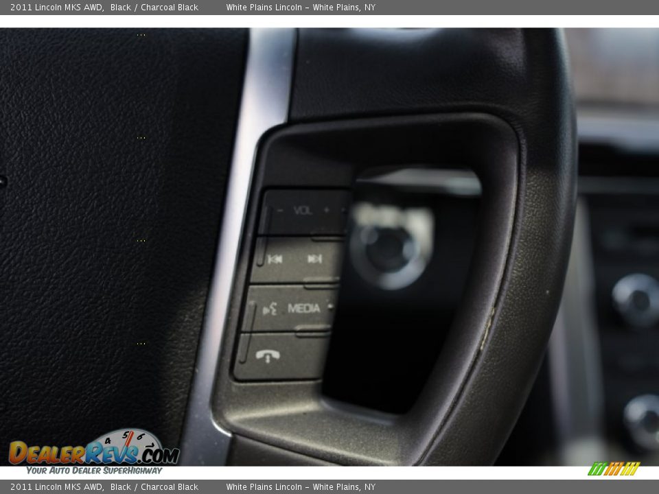 2011 Lincoln MKS AWD Black / Charcoal Black Photo #22