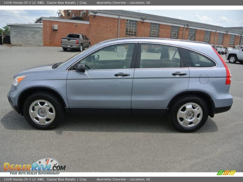 Glacier Blue Metallic 2008 Honda CR-V LX 4WD Photo #3