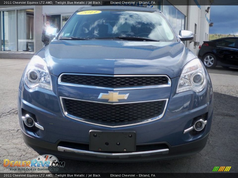 2011 Chevrolet Equinox LTZ AWD Twilight Blue Metallic / Jet Black Photo #2