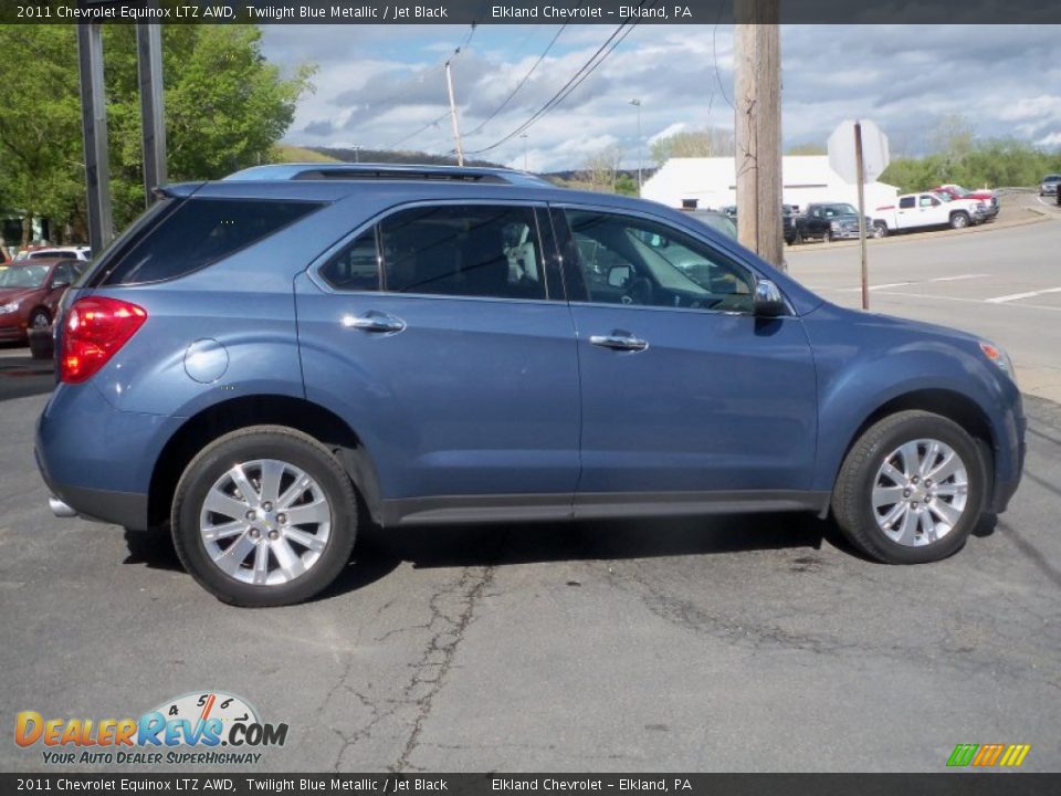 2011 Chevrolet Equinox LTZ AWD Twilight Blue Metallic / Jet Black Photo #4