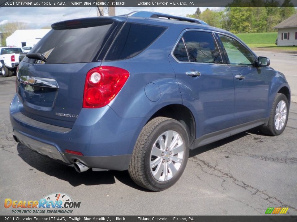 2011 Chevrolet Equinox LTZ AWD Twilight Blue Metallic / Jet Black Photo #5
