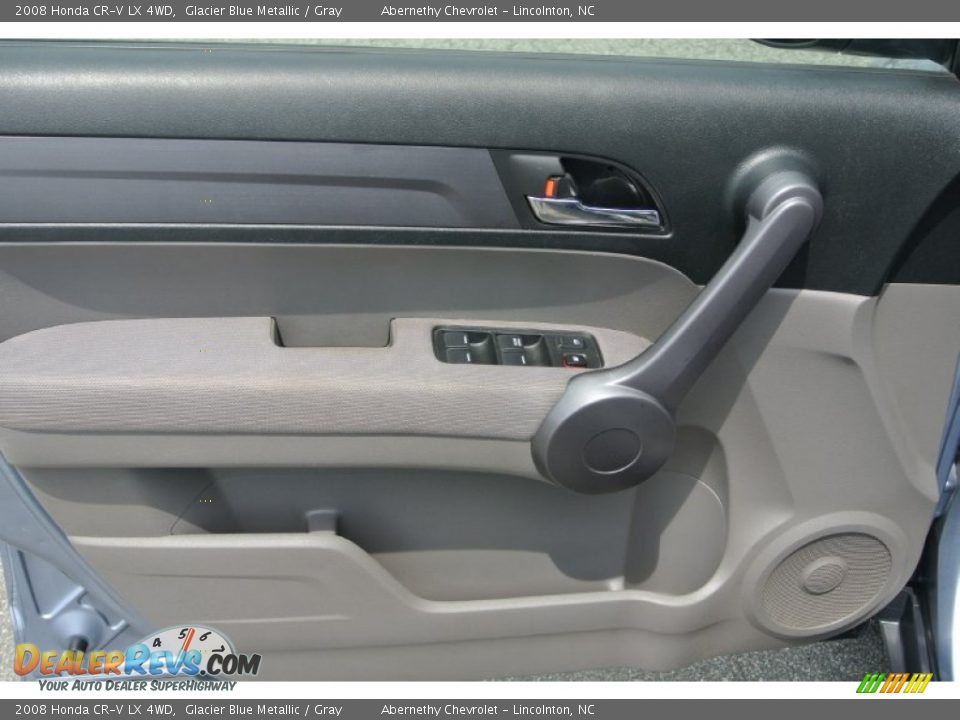 2008 Honda CR-V LX 4WD Glacier Blue Metallic / Gray Photo #9