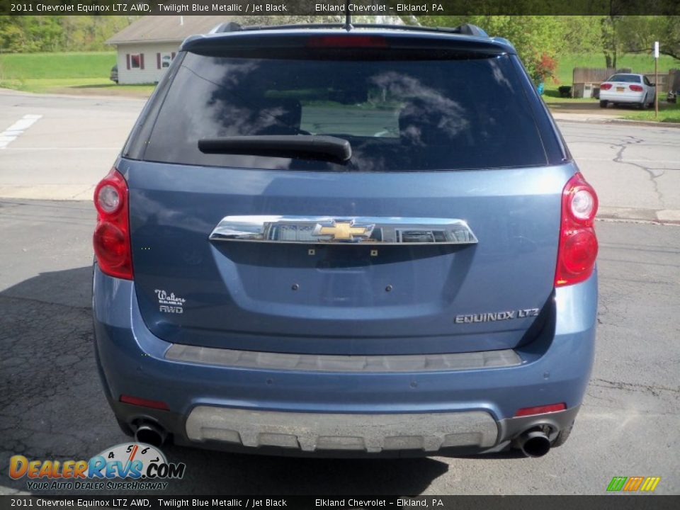 2011 Chevrolet Equinox LTZ AWD Twilight Blue Metallic / Jet Black Photo #6