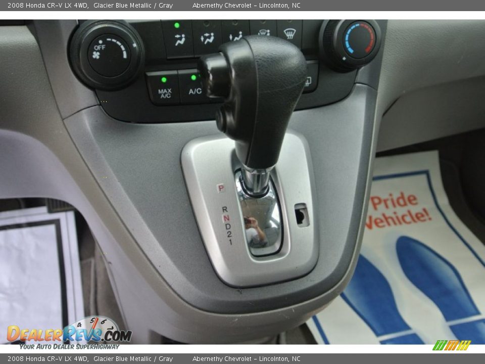 2008 Honda CR-V LX 4WD Glacier Blue Metallic / Gray Photo #10