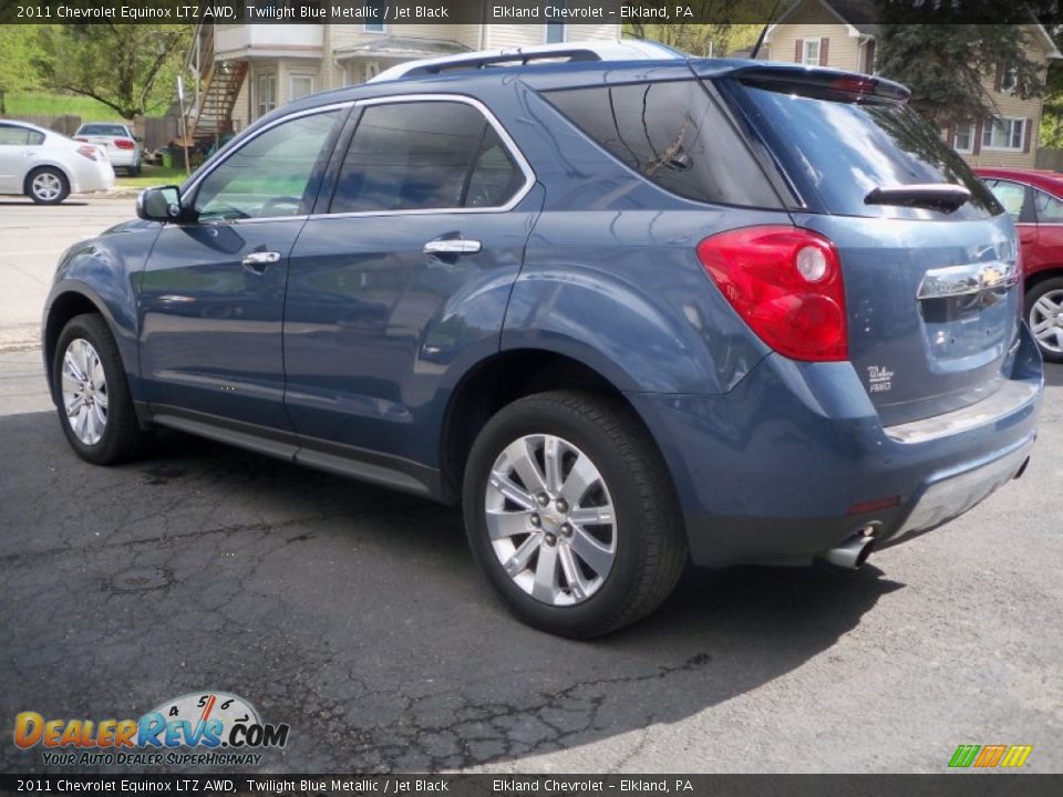 2011 Chevrolet Equinox LTZ AWD Twilight Blue Metallic / Jet Black Photo #7