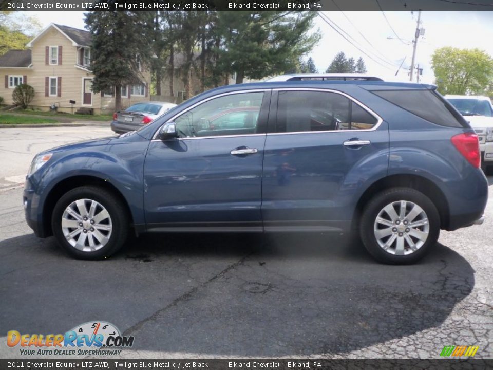 2011 Chevrolet Equinox LTZ AWD Twilight Blue Metallic / Jet Black Photo #8