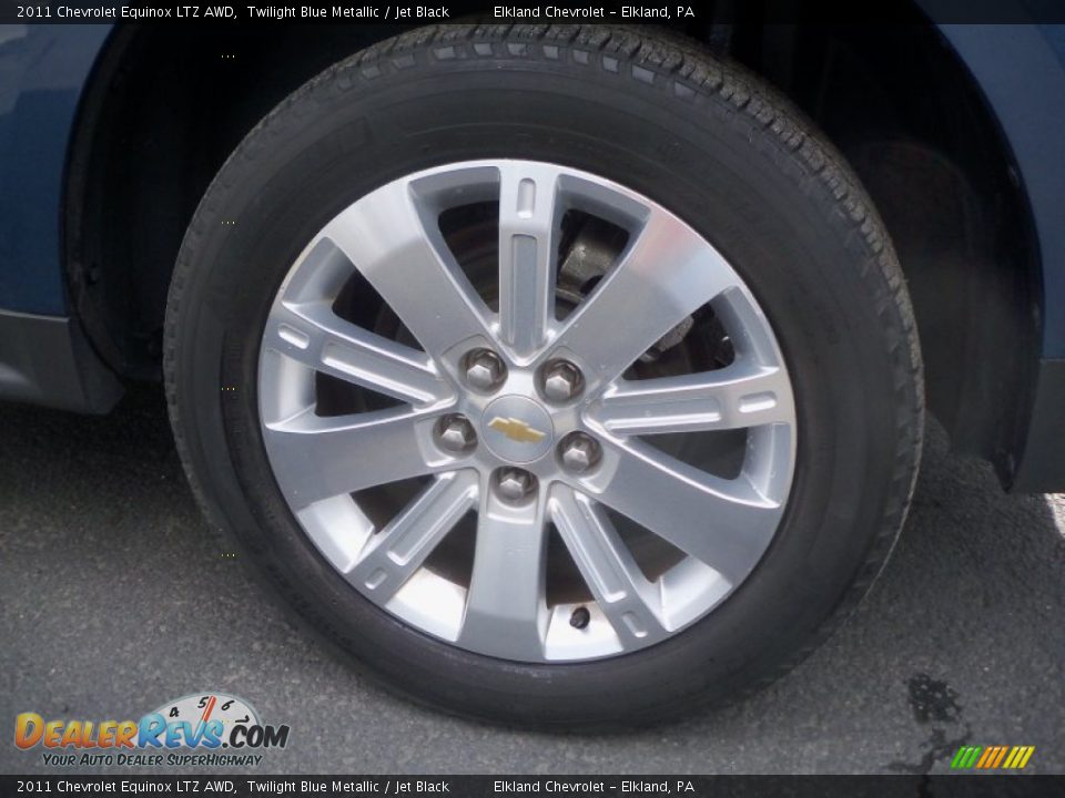 2011 Chevrolet Equinox LTZ AWD Twilight Blue Metallic / Jet Black Photo #9