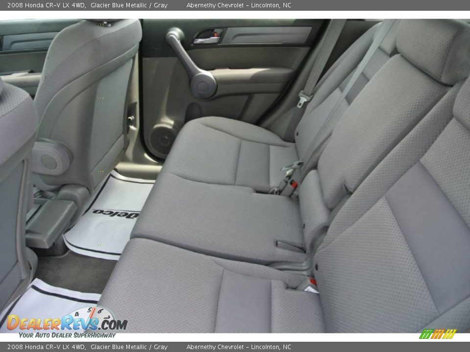 2008 Honda CR-V LX 4WD Glacier Blue Metallic / Gray Photo #14