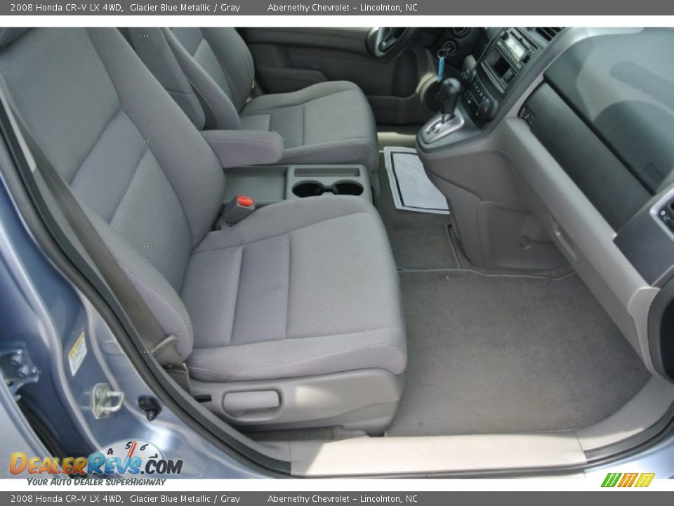 2008 Honda CR-V LX 4WD Glacier Blue Metallic / Gray Photo #16