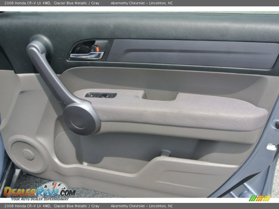 2008 Honda CR-V LX 4WD Glacier Blue Metallic / Gray Photo #17