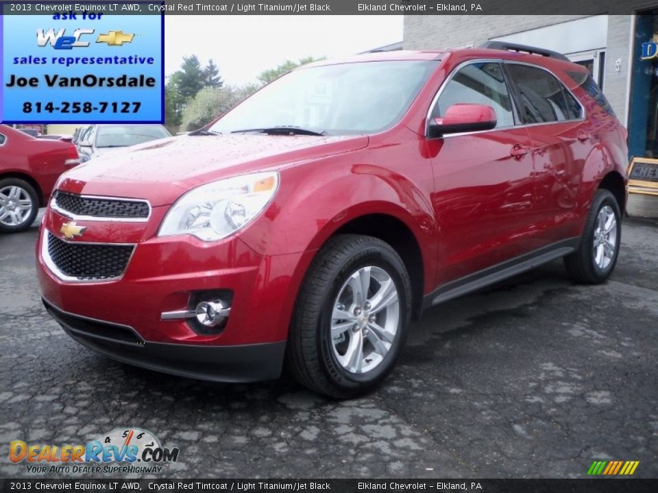 2013 Chevrolet Equinox LT AWD Crystal Red Tintcoat / Light Titanium/Jet Black Photo #1