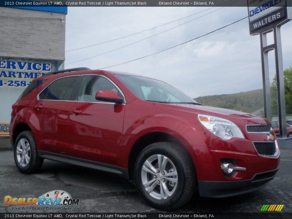 2013 Chevrolet Equinox LT AWD Crystal Red Tintcoat / Light Titanium/Jet Black Photo #3