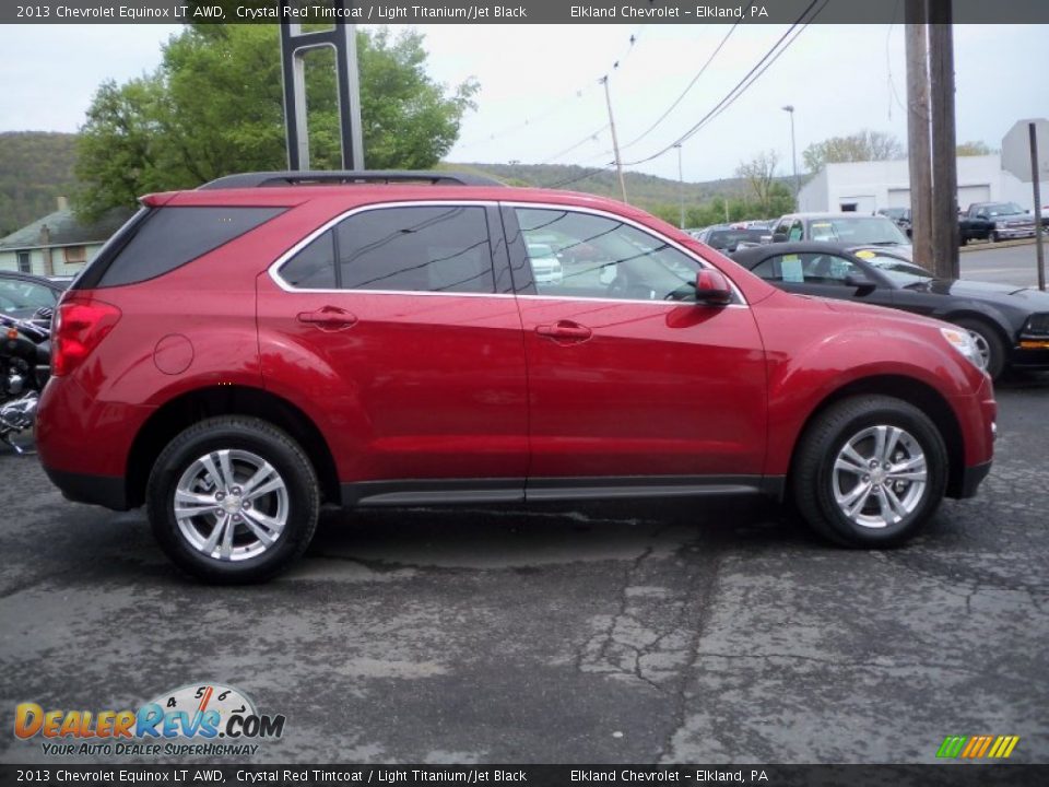 2013 Chevrolet Equinox LT AWD Crystal Red Tintcoat / Light Titanium/Jet Black Photo #4