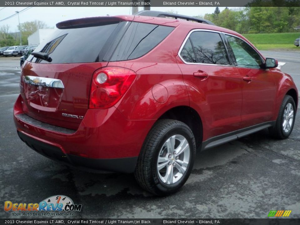 2013 Chevrolet Equinox LT AWD Crystal Red Tintcoat / Light Titanium/Jet Black Photo #5