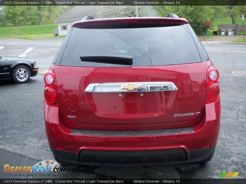 2013 Chevrolet Equinox LT AWD Crystal Red Tintcoat / Light Titanium/Jet Black Photo #6