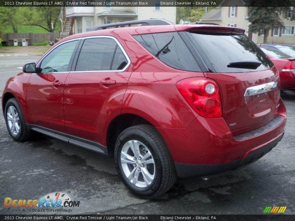 2013 Chevrolet Equinox LT AWD Crystal Red Tintcoat / Light Titanium/Jet Black Photo #7