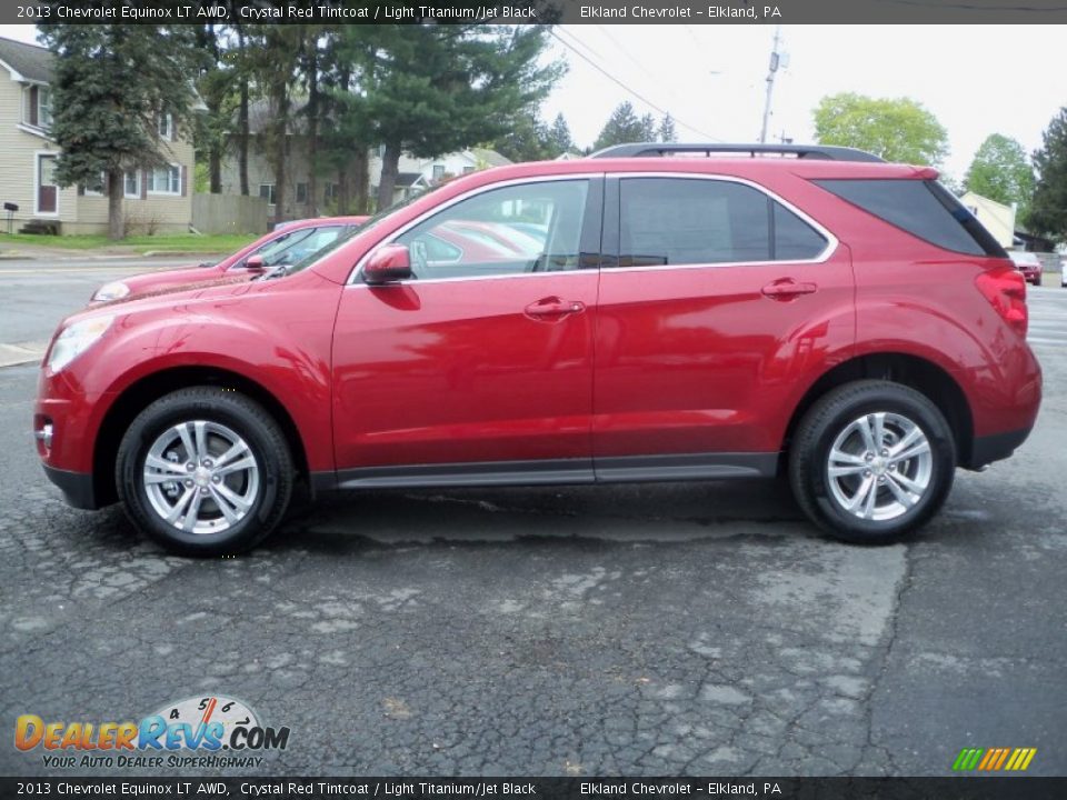 2013 Chevrolet Equinox LT AWD Crystal Red Tintcoat / Light Titanium/Jet Black Photo #8