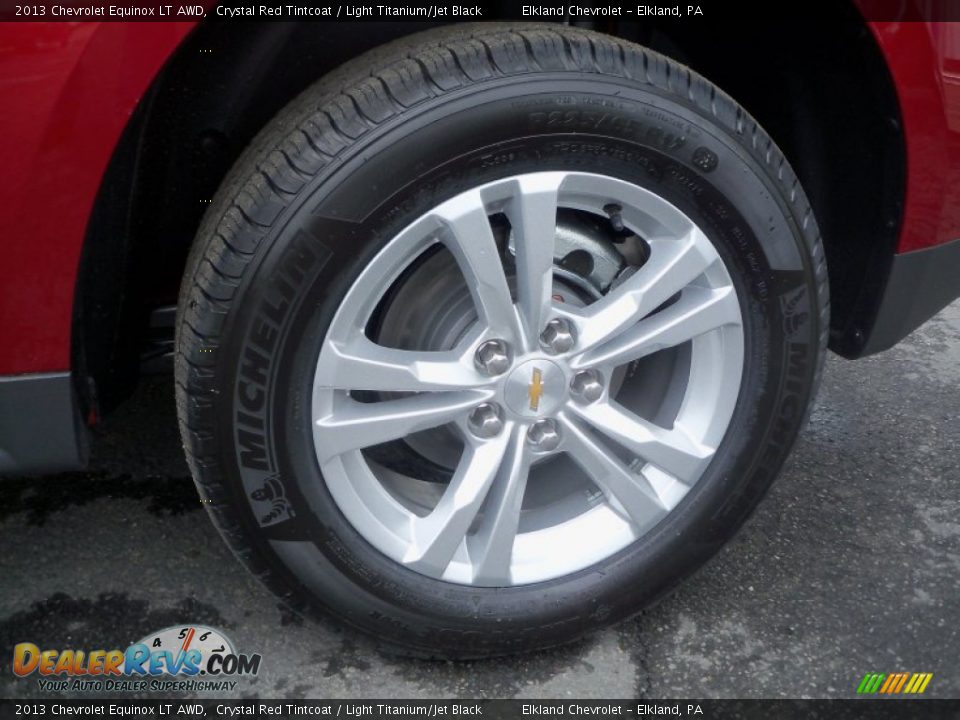 2013 Chevrolet Equinox LT AWD Crystal Red Tintcoat / Light Titanium/Jet Black Photo #9