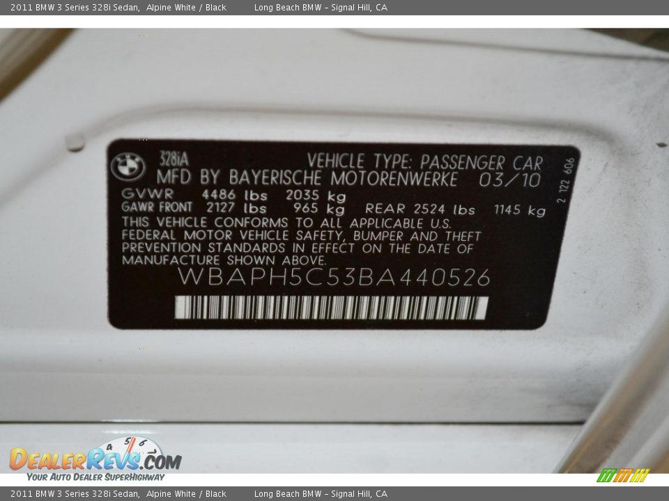 2011 BMW 3 Series 328i Sedan Alpine White / Black Photo #8