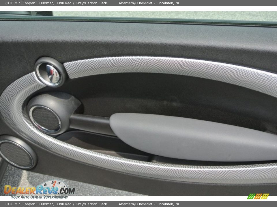 2010 Mini Cooper S Clubman Chili Red / Grey/Carbon Black Photo #21
