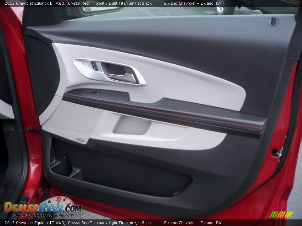 2013 Chevrolet Equinox LT AWD Crystal Red Tintcoat / Light Titanium/Jet Black Photo #16