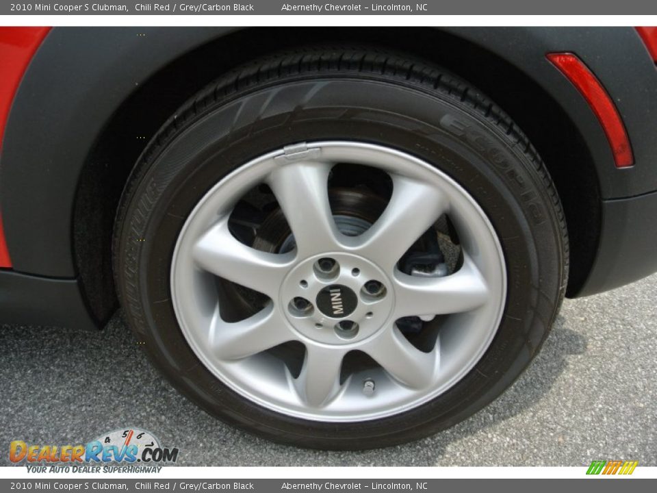 2010 Mini Cooper S Clubman Chili Red / Grey/Carbon Black Photo #24