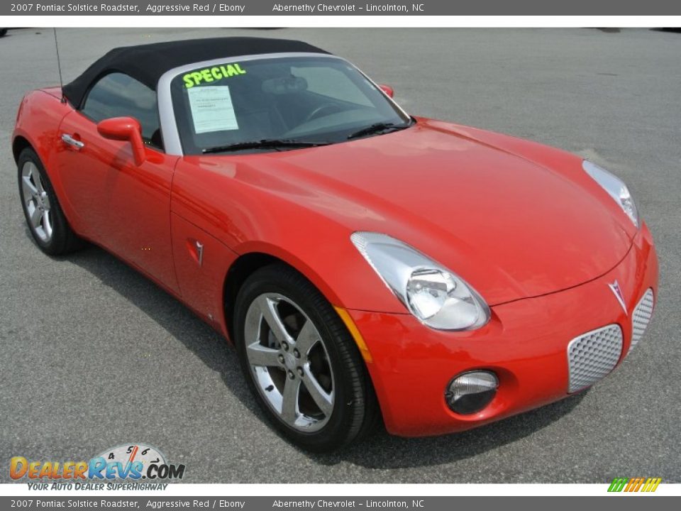 2007 Pontiac Solstice Roadster Aggressive Red / Ebony Photo #1