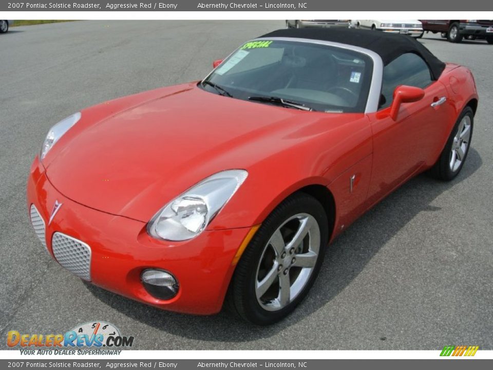 2007 Pontiac Solstice Roadster Aggressive Red / Ebony Photo #2