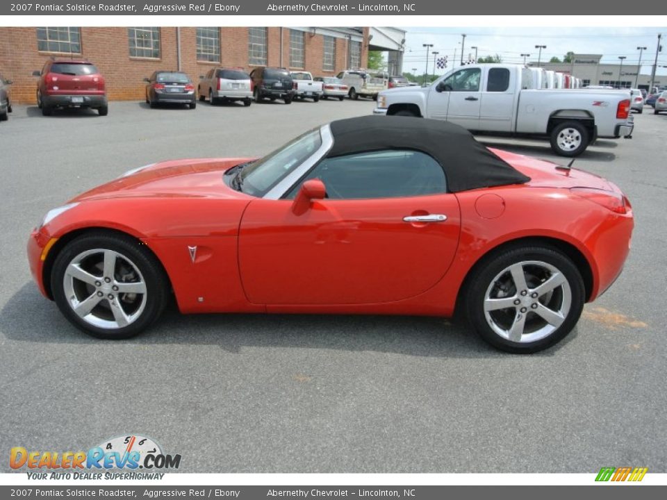 2007 Pontiac Solstice Roadster Aggressive Red / Ebony Photo #3
