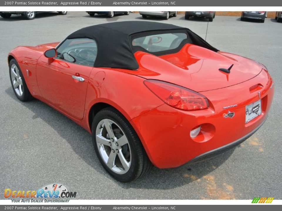 2007 Pontiac Solstice Roadster Aggressive Red / Ebony Photo #4