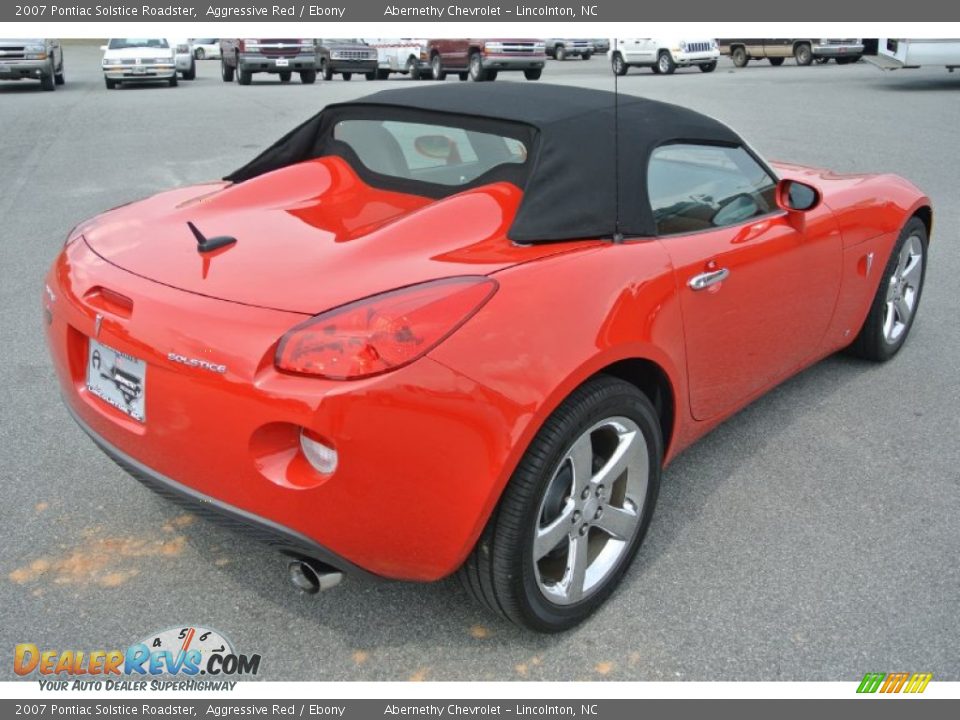 2007 Pontiac Solstice Roadster Aggressive Red / Ebony Photo #5