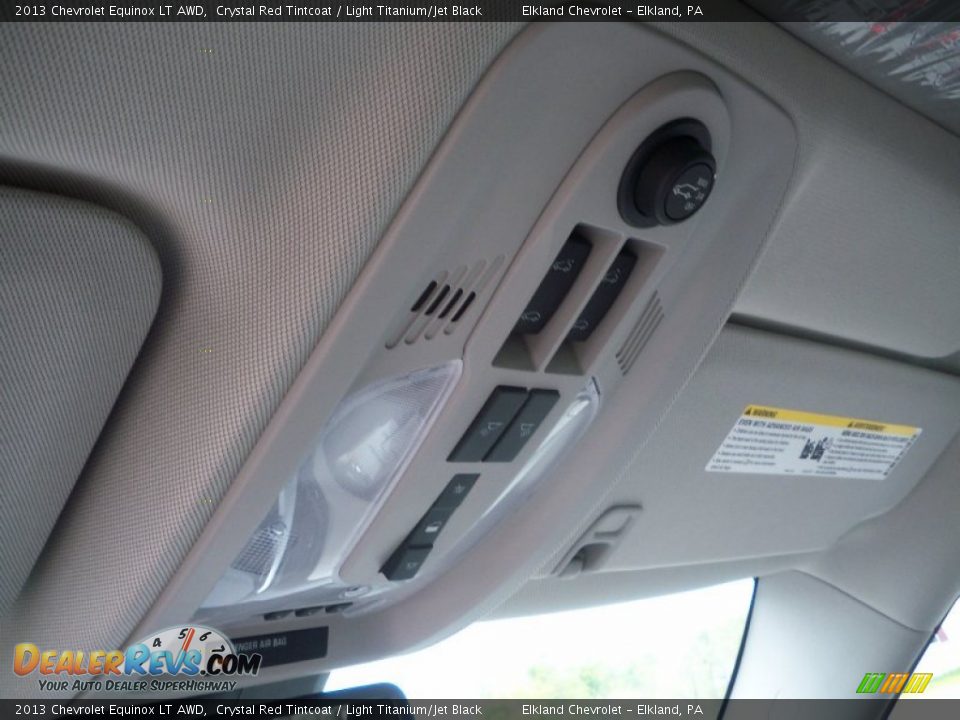 2013 Chevrolet Equinox LT AWD Crystal Red Tintcoat / Light Titanium/Jet Black Photo #26