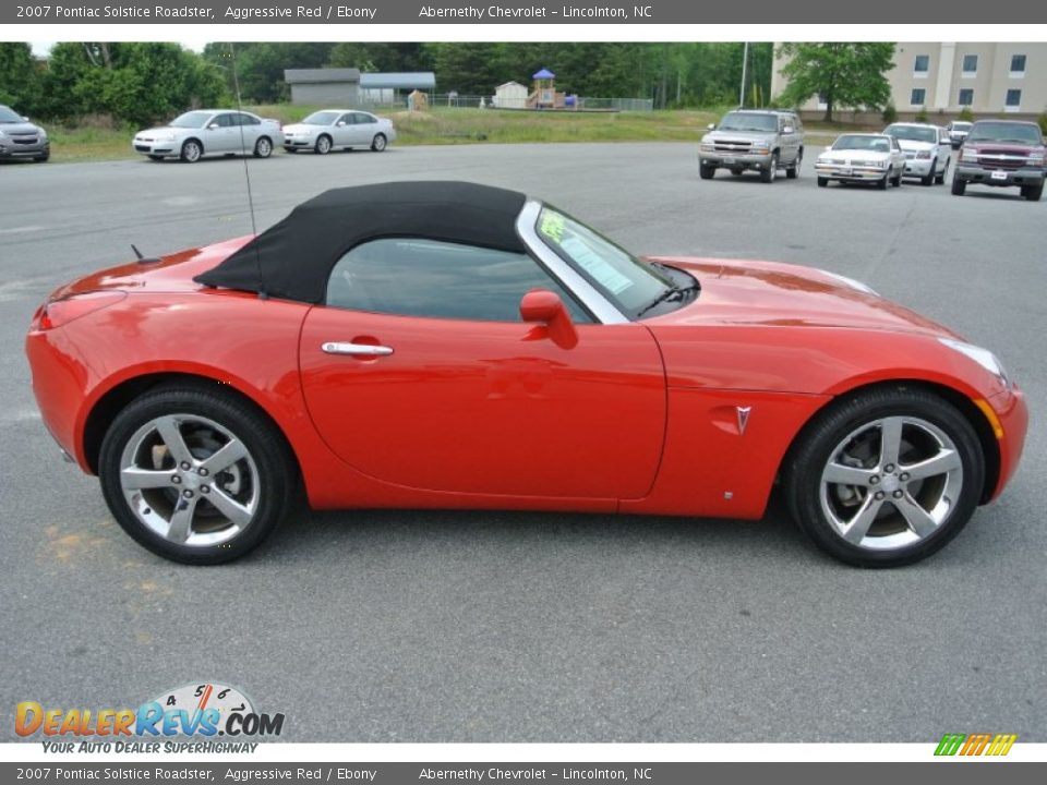 2007 Pontiac Solstice Roadster Aggressive Red / Ebony Photo #6