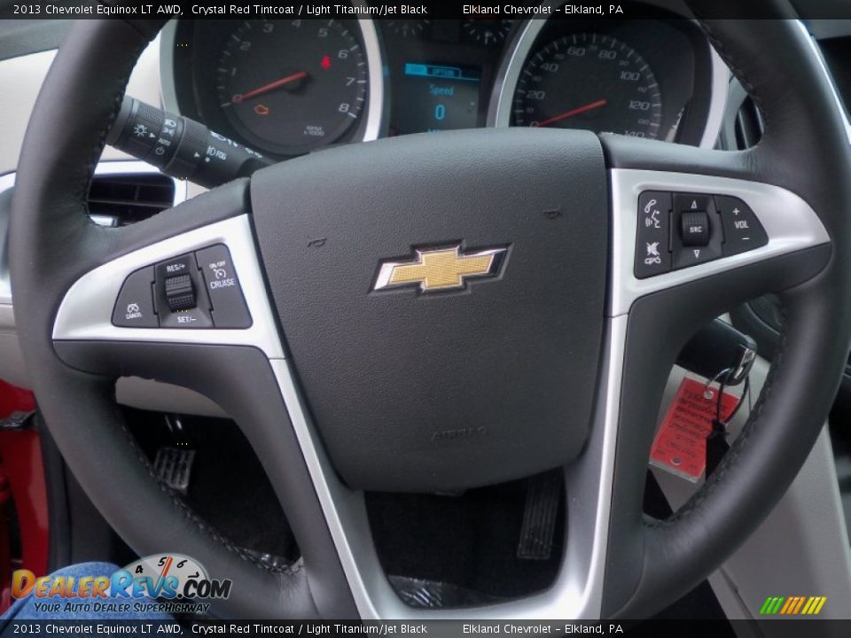 2013 Chevrolet Equinox LT AWD Crystal Red Tintcoat / Light Titanium/Jet Black Photo #29