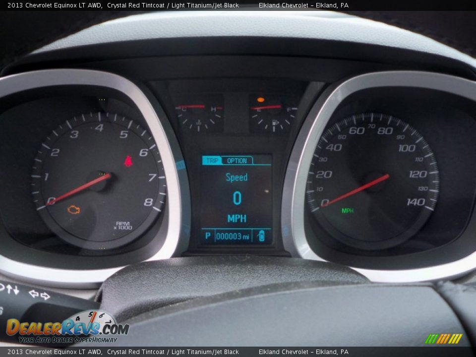2013 Chevrolet Equinox LT AWD Crystal Red Tintcoat / Light Titanium/Jet Black Photo #30